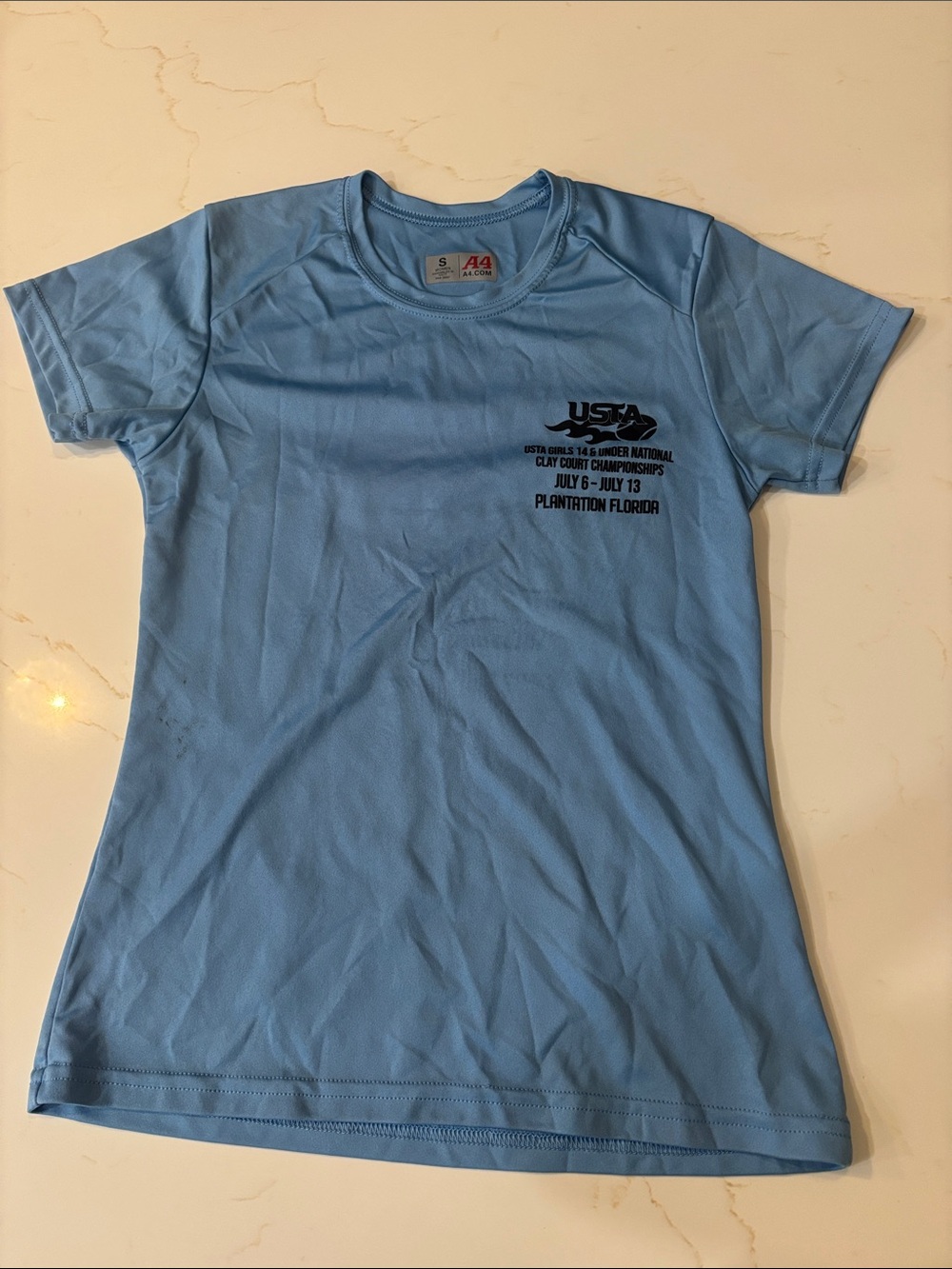 USTA Light Blue Women's Athletic Tee Tank